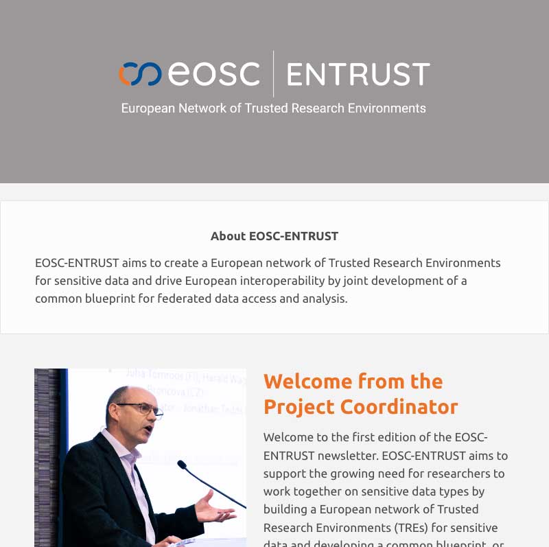 Welcome from the Project Coordinator